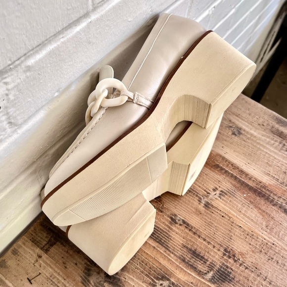 Coconuts by Matisse Louie Platform Loafers in Cream, SZ 8 EUC - Picture 6 of 9